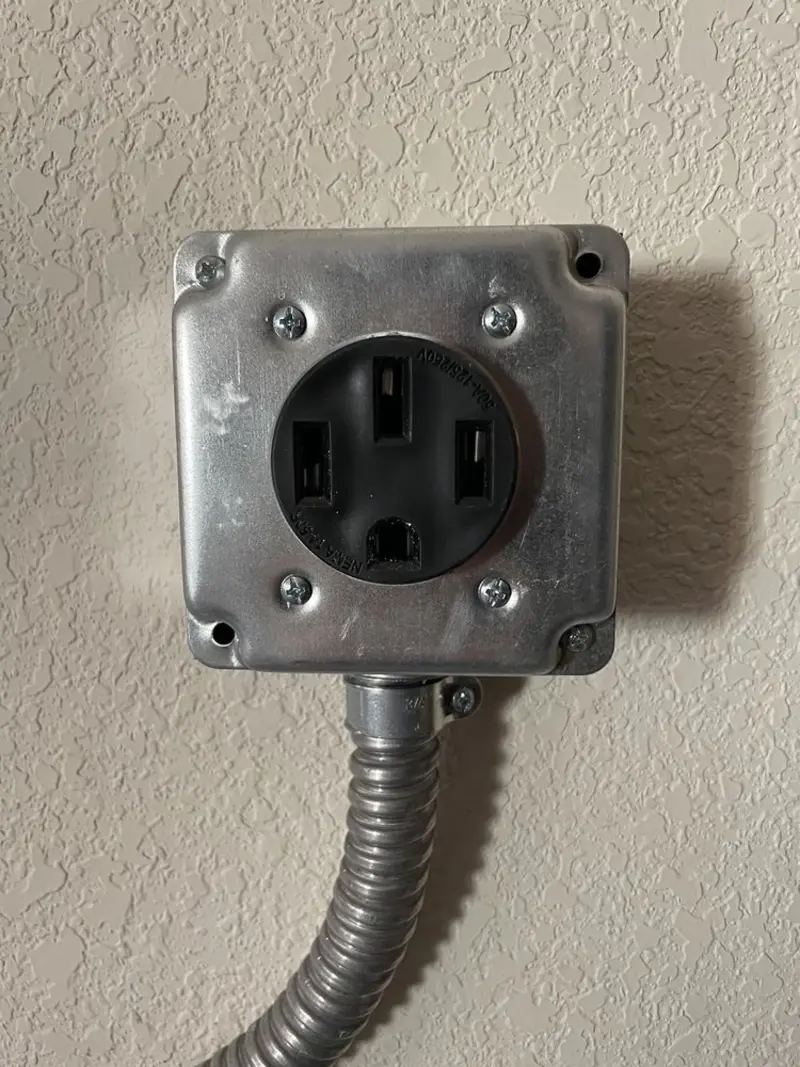 NEMA 14-50 outlet installed for Electrical Panel Upgrade in Satellite Beach