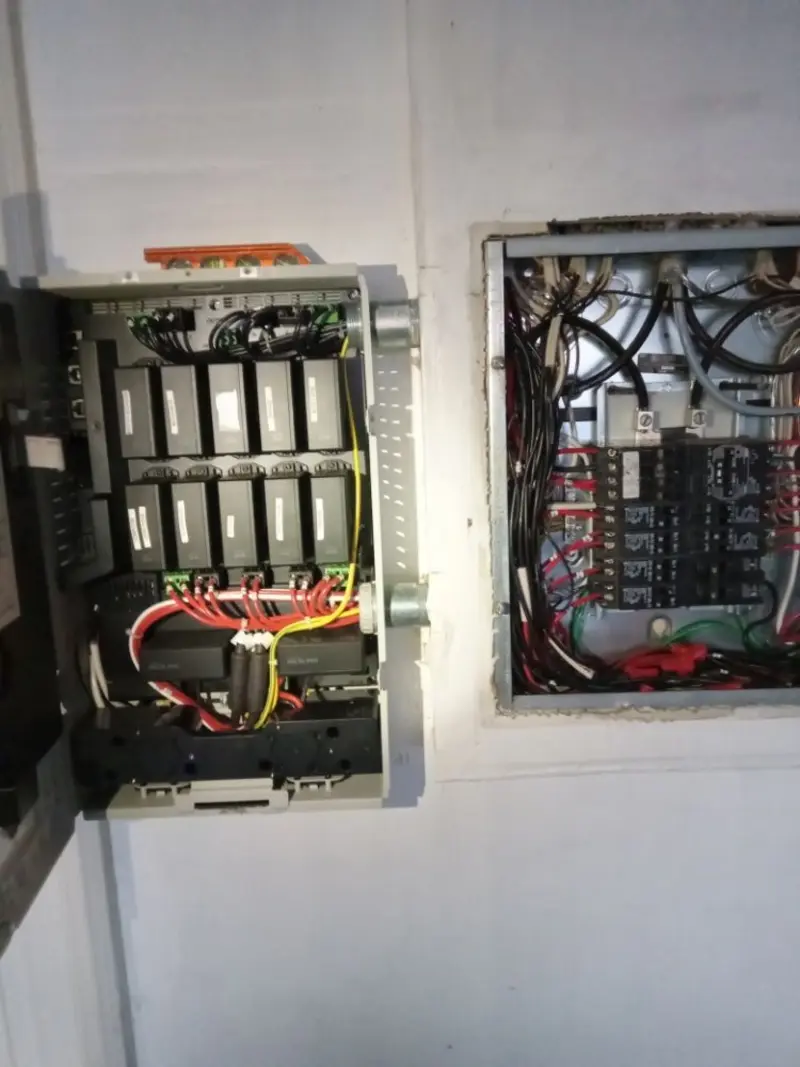 Electrical panel upgrade completed for Security Camera Wiring in Satellite Beach